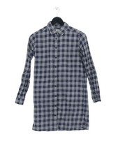 Uniqlo Shirt Midi Dress XS in Blue