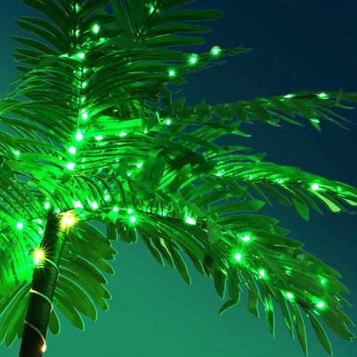 Lighted Palm Tree 8'/6.5',4', 2' for Outside Patio,Light Up LED Green+brown - Picture 9 of 9