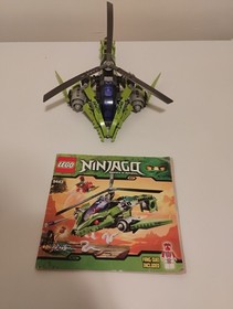 Lego Ninjago Rattlecopter 9443 with instructions READ missing 1 piece and figure