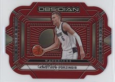 2020 Panini Obsidian Eclipse Electric Etch Red Flood Kristaps Porzingis #34 1p8m
