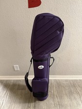 Travel Hard-Bodied 2-Way Purple Travel Golf Case w/Padded Shoulder Strap