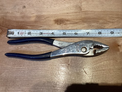 #ad Powr Kraft vintage slip joint pliers 8quot; no. 4652 08 $13.00