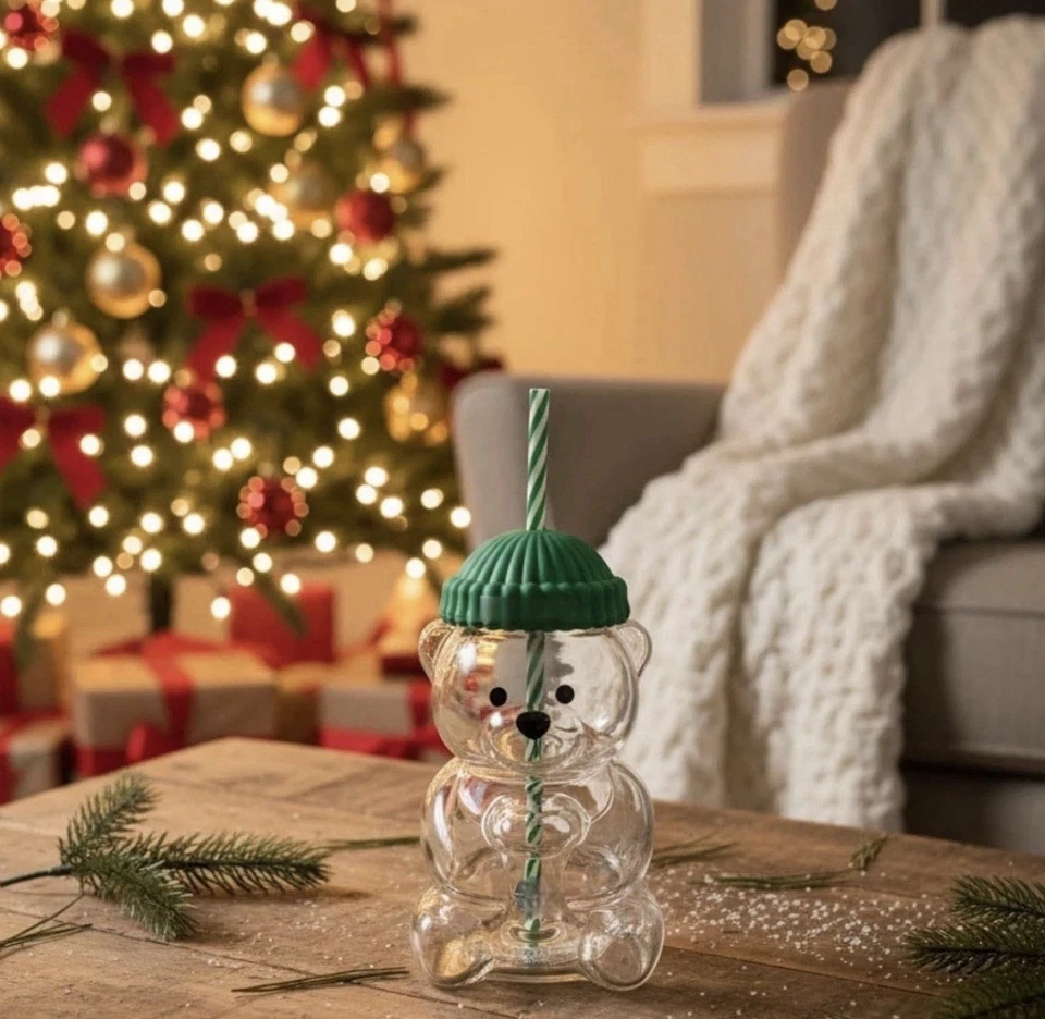 Bearista BEAR 2025 tarro de vidrio vaso de taza fría NUEVO Foto 4 de 4