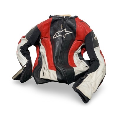 Alpine Star RC-1 Motorcycle Jacket   Red/White, Size 44