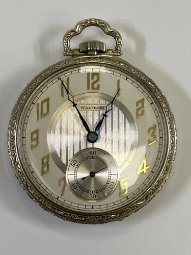 Antique Waltham 17 Jewels Gold Filled Pocket Watch, Doesn't Run (37-#34)