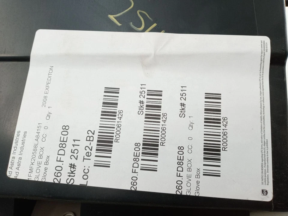 2007-2014 Ford Expedition Front Glove Box OEM Tested - Изображение 4 из 4