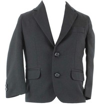 Dockers Jacket Sz 4 Regular Black Lined 2 Button 100% Polyester Boys Suit Jacket