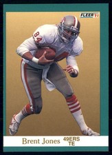 1991 Fleer - Brent Jones #358
