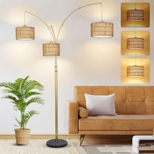 Modern Gold Floor Lamp for Bedroom, Arc Standing Lamp for Living Ro... Fast Ship