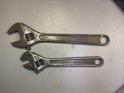 LOT OF 2 PROTO 10'' ADJUSTABLE 710S ALLOY STEEL & 8  CRESCENT TOOL JAMESTOWN USA