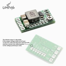 Ultra-Small DC-DC Buck Converter Module, 3A, Adjustable 0.8-17V, Input 4.5-24V