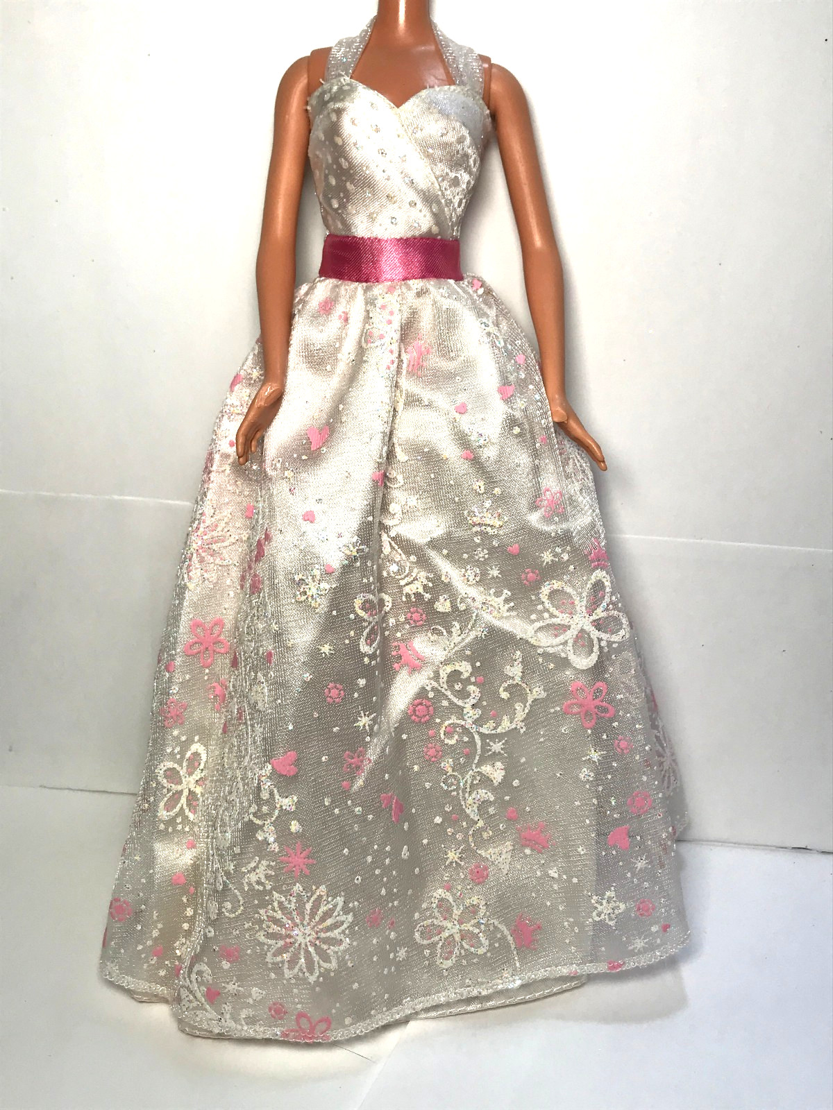 Barbie Doll Clothing 2012 Bride White Wedding Dress Gown Pin