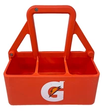 Gatorade 6 Pack 32oz Sport Water Squeeze Bottle Carrier Holder Case Caddy Only 