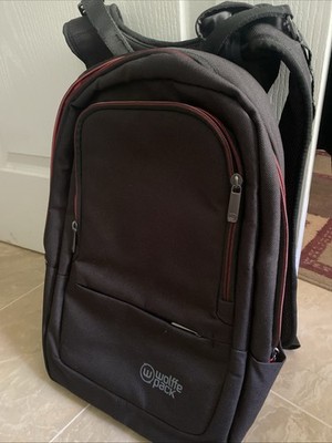Wolffe Pack Black Orbital Backpack 15  Laptop Rucksack Expeto System Red Lining