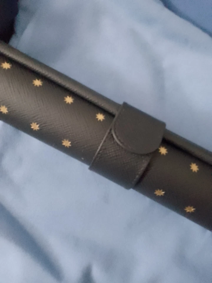 Smythson Backgammon Roll In Panama Navy Stars RRP £695 Great Christmas Present - Image 3 of 4