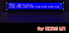 Módulo Pantalla Retroiluminación LED Azul Alto Brillo Repuesto LCD Korg M1