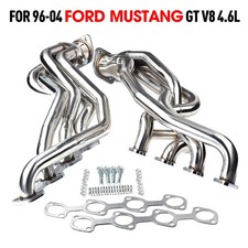 For 96-04 Ford Mustang Gt 4.6l V8 Stainless Long Tube Manifold Header Exhaustae