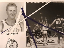 PHOTO LARRY BIRD 8X10 Boston Celtics MEDIA PROMO OFFICIAL VINTAGE B/W