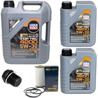 MotoröL Filter Set 5W-30 Liqui Moly 7 Liter + Schraube FüR Volvo S80 S60 V70 II