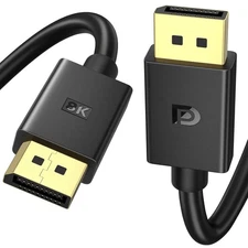 Flexible DisplayPort Cable Version 1.4, Standard DP Supports 3.3 Feet 