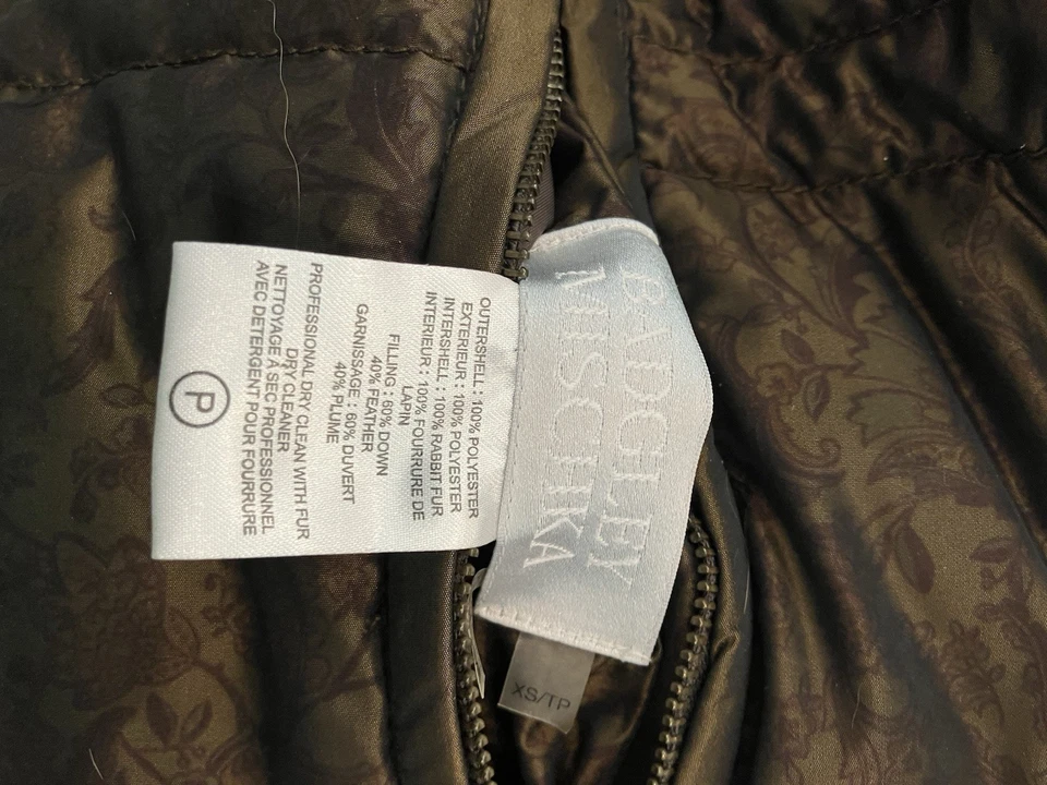 Chaleco reversible de piel de conejo Badgley Mischka  Foto 3 de 4