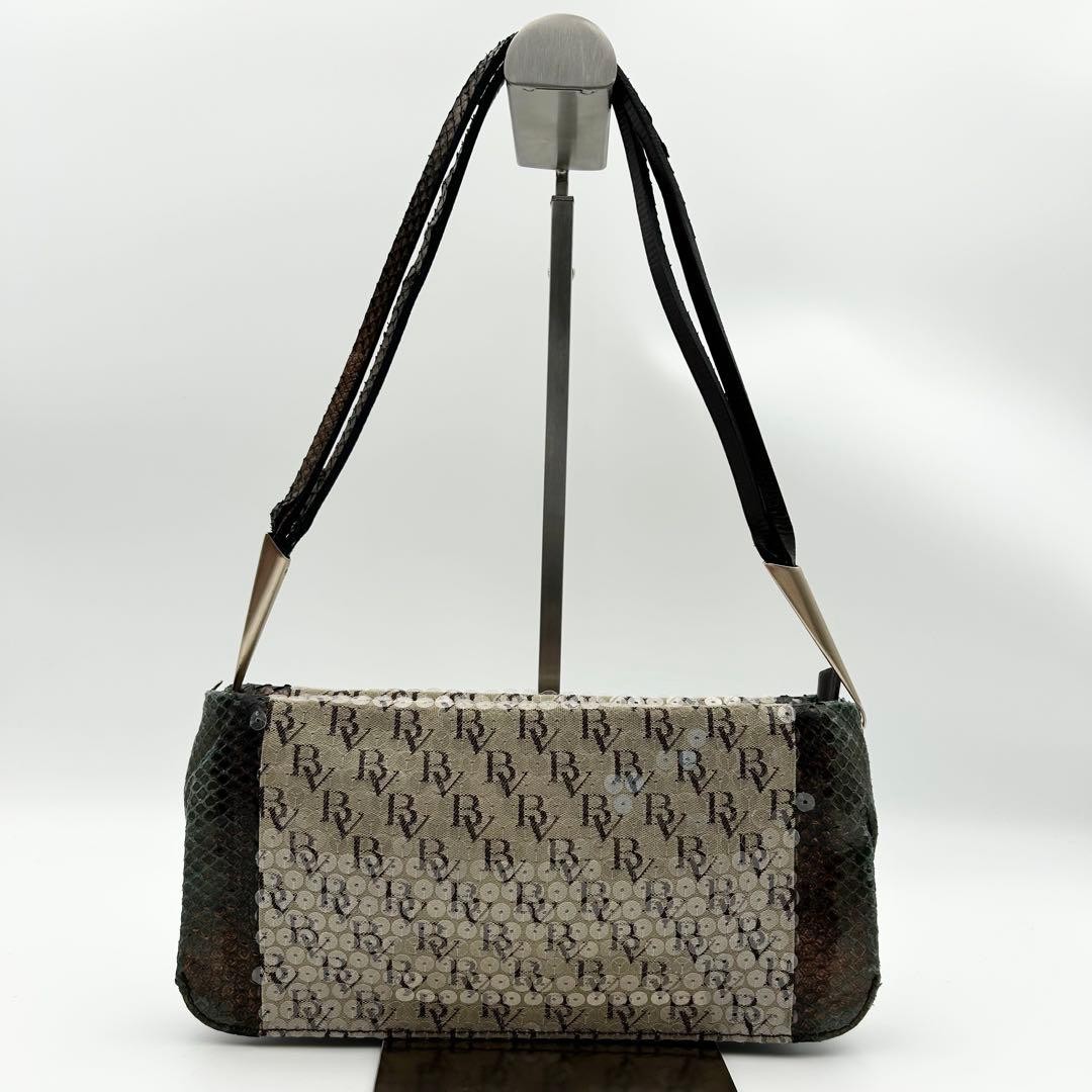 Bottega Veneta Sequin Python Pouch Accessory Rare… - image 1