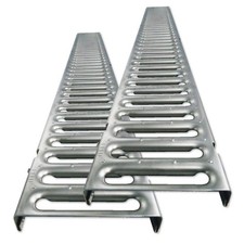 Storm Drain 4.75 in.x39.25 in. Channel Drain Replacement Galvanized Grate (2-Pac