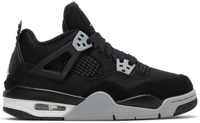 Air Jordan 4 Retro SE Grade School Black Canvas DV0553-006