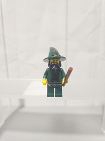 LEGO Castle Kingdoms Dark Green Wizard Minifigure cas435 7955