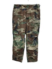 Vintage 80s Military BDU Woodland Camo Cargo Pants Medium Regular Men  s 34x30
