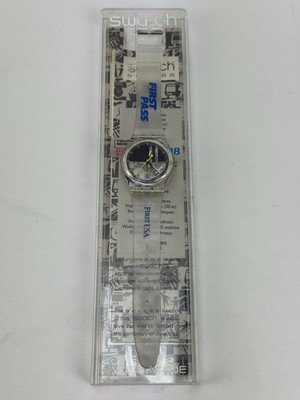 Swatch Access Swiss Made Watch Fast Pass First USA Clear 1996 - New Battery