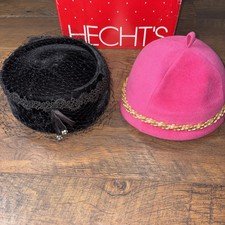 Vintage Women s Hats Dana Marte Pink And Black