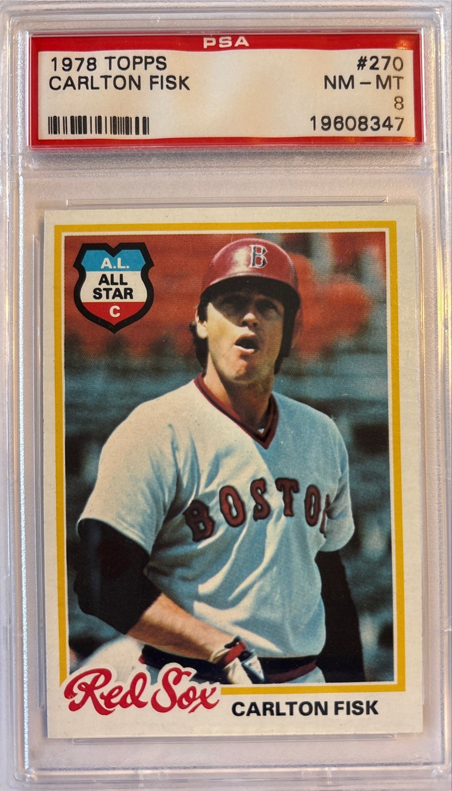 1978 Topps - Carlton Fisk #270 PSA 8