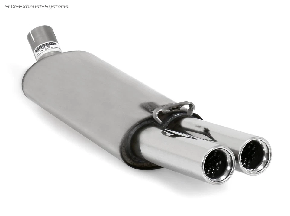 Scarico Sportivo +VB-Tubo Audi 80 89 B3 B4 Lim Coupe Cabrio 1.6-2L 2x Arrotolato - Immagine 2 di 4