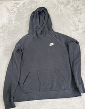 Nike Women s Sportswear Essential Funnel Neck Hoodie Size Medium Black