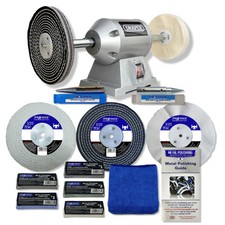 Draper 6" 250W Bench Grinder Metal Polishing Machine With 6" Metal Polishing Kit
