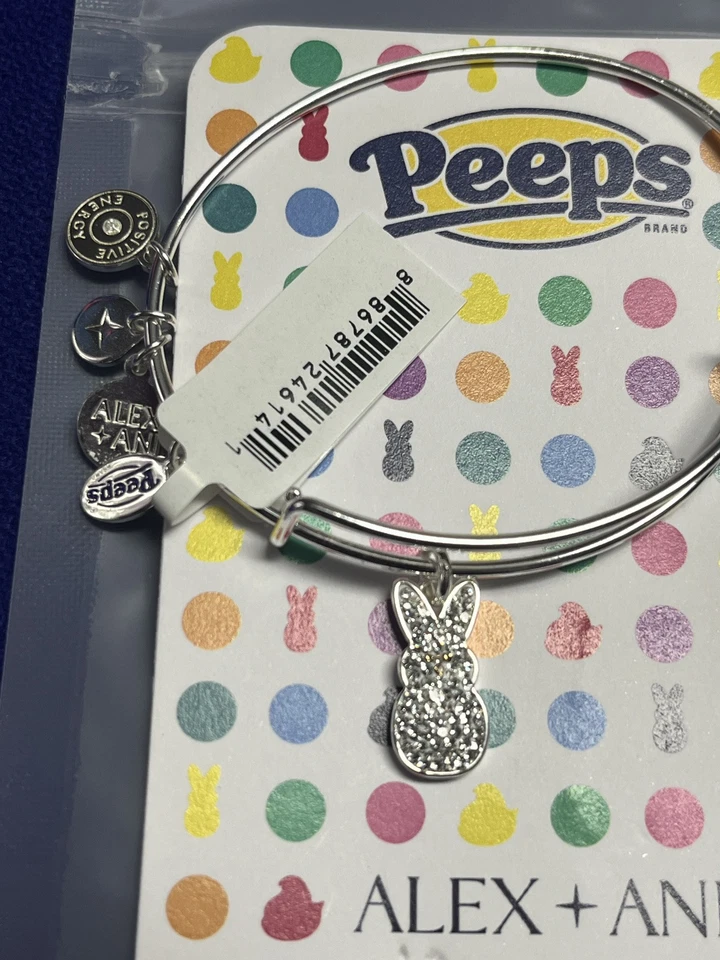 Pulseira Alex and Ani Easter Peeps cristal coelho nova - Imagem 2 de 4