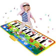 Piano Mat - 53" x 23" Musical Mat 8 Animals Sounds Dance Mat for Kids Touch P...