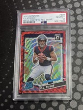 2023 Panini Donruss - C.J. Stroud #339 Optic Preview Red Wave Prizm (RC)