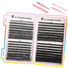 DIY Lash Extension Kit 32 Rows Of Eyelashes Book Cluster 640 Lash Cluster Set
