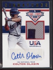 2017 Colton Olasin Stars & Stripes Gold 2 Color Relic Auto 1/25 #60 (21C728)