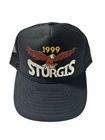 Sturgis Vintage 90s 1999 Black Trucker Hat Foam Eagle Snapback Cap NWOT NEW HTF
