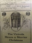 JAN 1921 NEWSPAPER PAGE #2765- THE VICTROLA MEANS A MERRIER CHRISTMAS  — photo 1