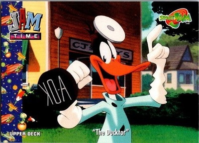 1996-97 Upper Deck Space Jam Movie: Jam Time ''the Ducktor'' (Daffy) #32