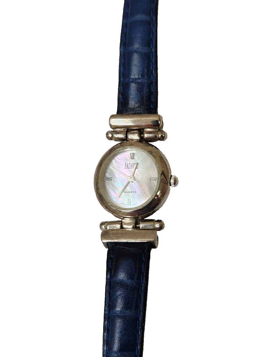 Badavici Women\'s Watch Badavici Marcasite Watch Women 24mm Silver Tone MOP Inlay  main image 3
