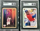 2 Michael Jordan Cards: 1991 Upper Deck (SP 1) & Skybox (#41)  SGC 8.5
