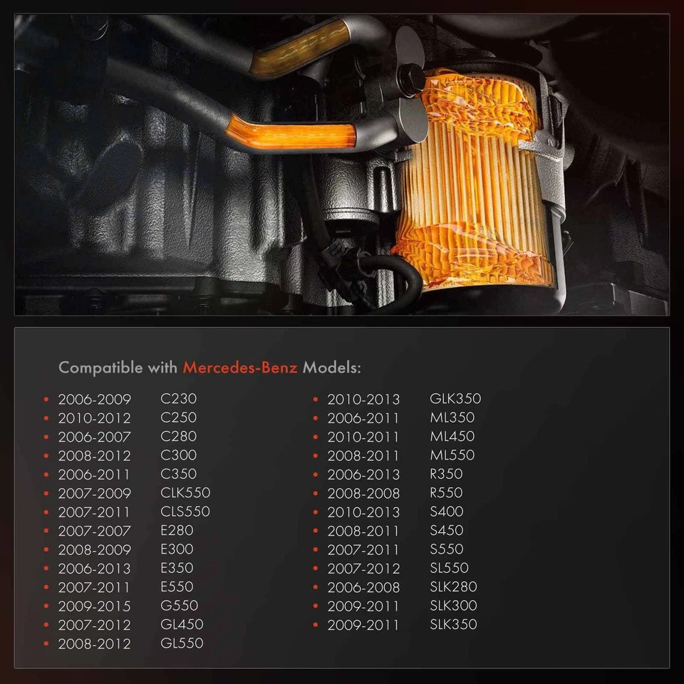 Крышка корпуса масляного фильтра для Mercedes-Benz W204 W164 W221 R171 C250 2721800038 - Изображение 2 из 4