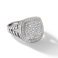 1875 DAVID YURMAN SS 11mm ALBION PAVE DIAMOND RING