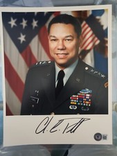 Colin Powell Signed Autographed 8X10 Photo US General Beckett Certified