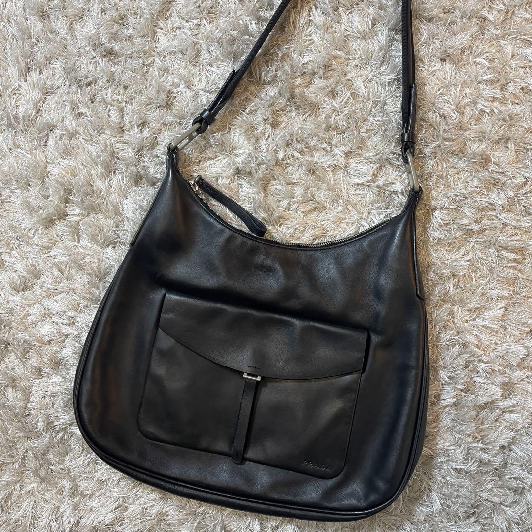 1999aw prada leather shoulder bag 1999aw prada leather shoulder bag